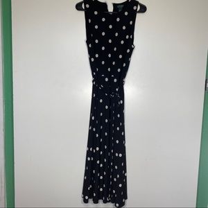 Lauren Ralph Lauren Polka Dot Sleeveless Dress